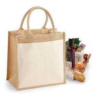SHOPPER IN JUTA CON TASCA IN COTONE